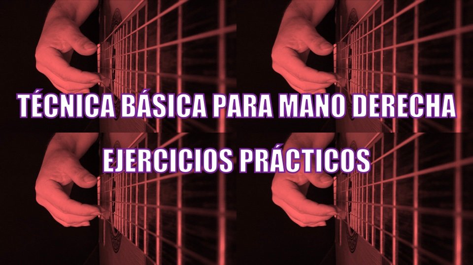 Servicio de tutoría remota para el curso de técnica básica para mano derecha de El Guitar Master